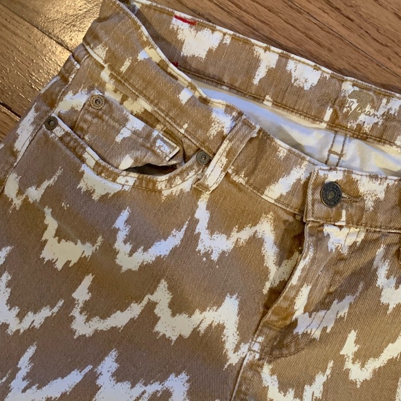 7 For All Mankind Chevron Cropped Pants - Picture 3 of 4